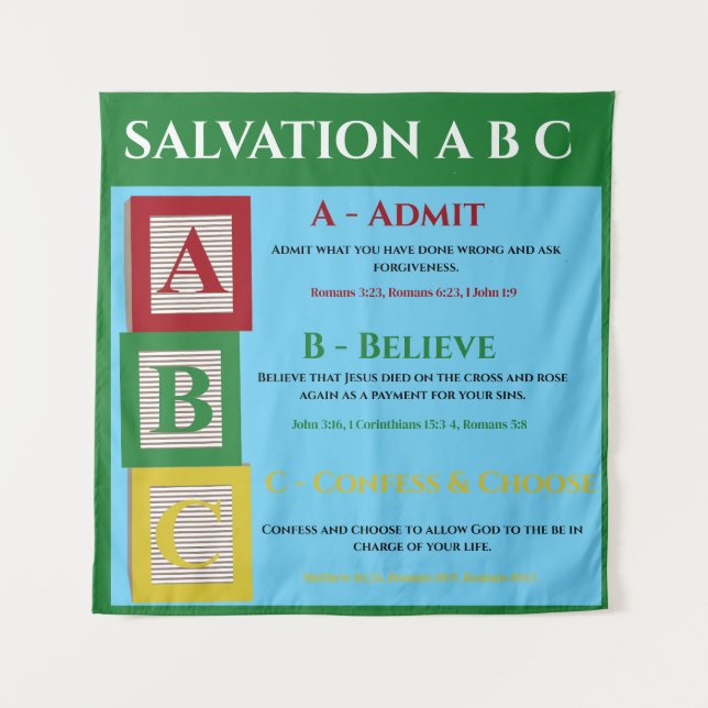 Salvation abc tapestry (Front)