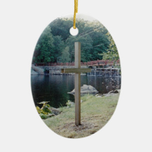 Salvation Cross Ceramic Tree Decoration