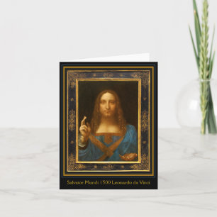 Salvator Mundi 1500 Leonardo da Vinci Card