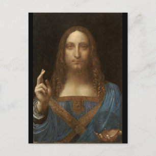 Salvator Mundi by Leonardo da Vinci circa 1500 Postcard