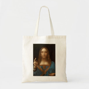 Salvator Mundi (by Leonardo da Vinci) Tote Bag