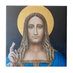 Salvator Mundi  Ceramic Tile