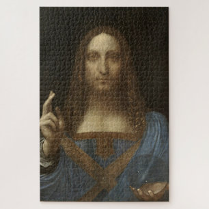 Salvator Mundi-Depiction of Christ-Leonardo da V.  Jigsaw Puzzle