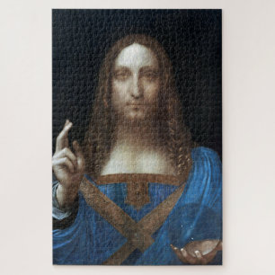 Salvator Mundi, Jesus Christ, Leonardo da Vinci Jigsaw Puzzle