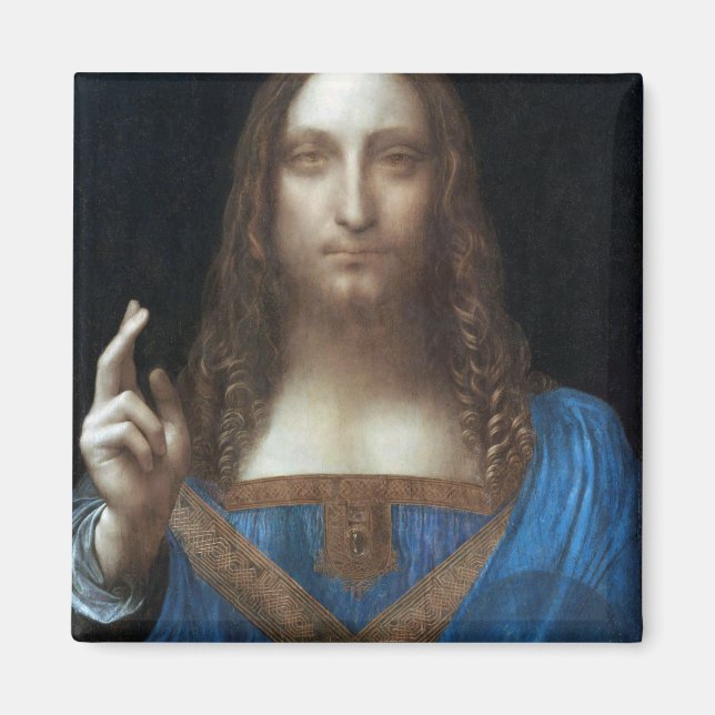 Salvator Mundi, Jesus Christ, Leonardo da Vinci Magnet (Front)