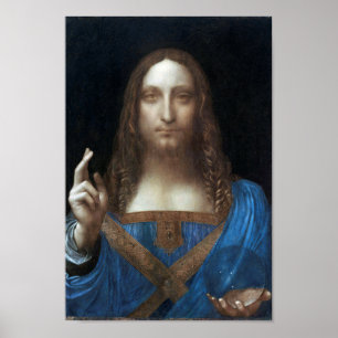 Salvator Mundi, Jesus Christ, Leonardo da Vinci Poster