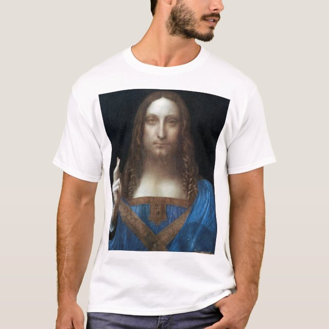 Salvator Mundi, Jesus Christ, Leonardo da Vinci T-Shirt (Front)