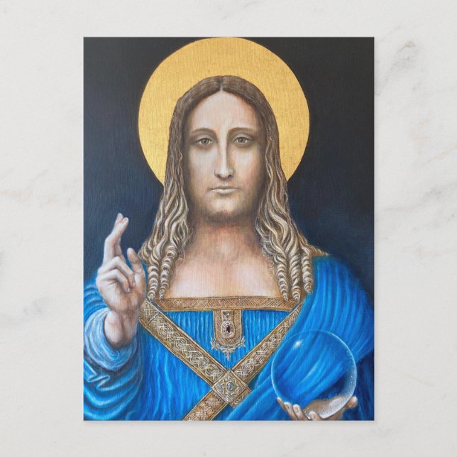Salvator Mundi  Postcard (Front)