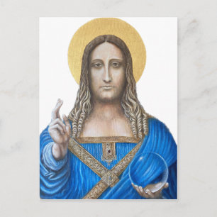 Salvator Mundi  Postcard
