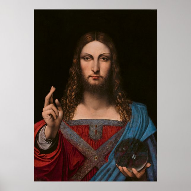  Salvator Mundi Poster (Front)
