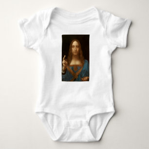 Salvator Mundi (Saviour of the World) (da Vinci) Baby Bodysuit