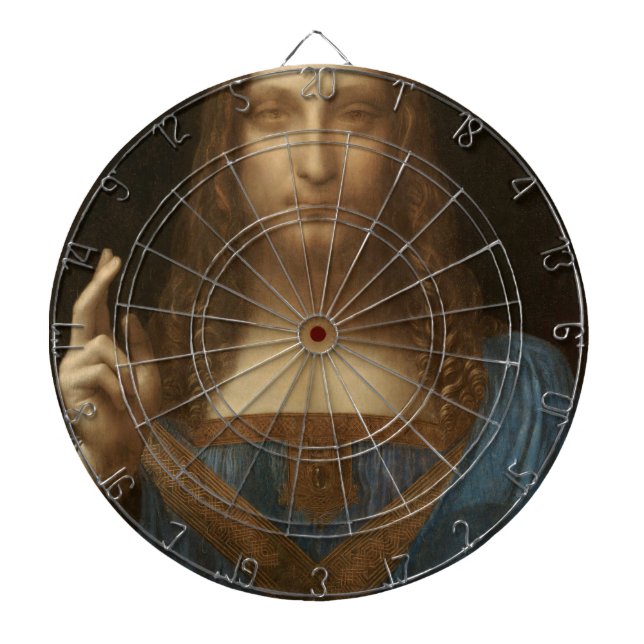 Salvator Mundi (Saviour of the World) (da Vinci) Dartboard (Front)