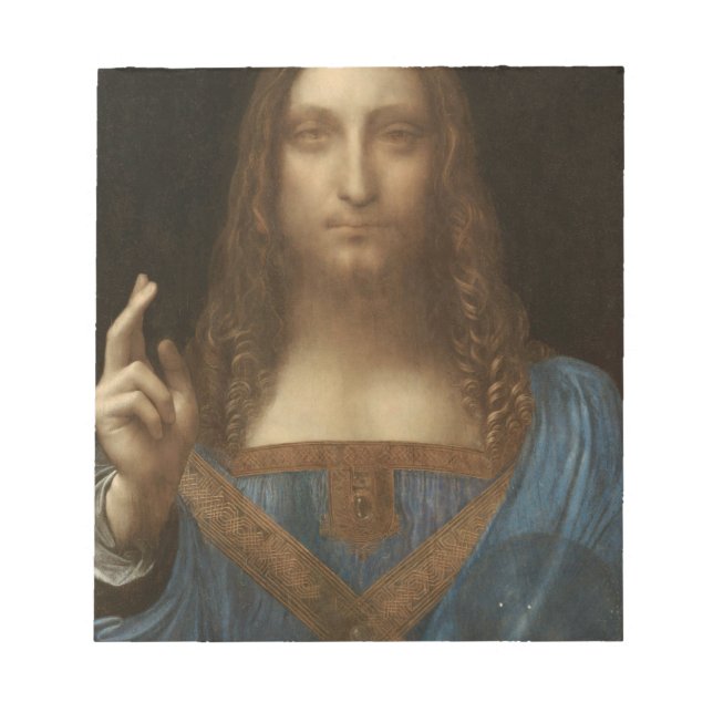 Salvator Mundi (Saviour of the World) (da Vinci) Notepad (Front)