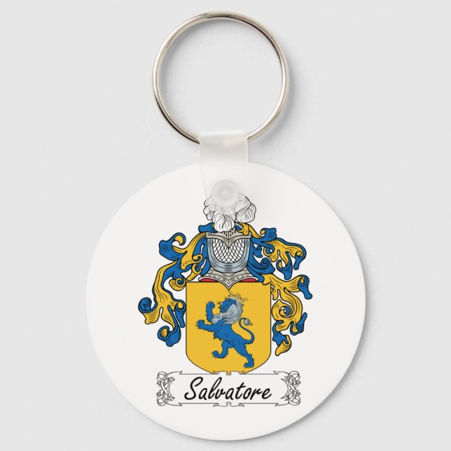Salvatore Family Crest Key Ring (Front)
