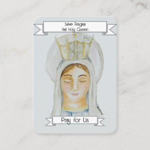 Salve Regina, Hail Holy Queen Prayer Card