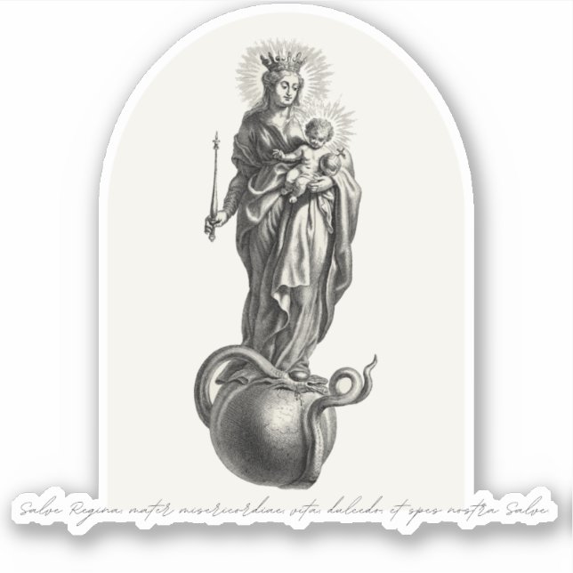Salve Regina - Vinyl  Sticker (Front)