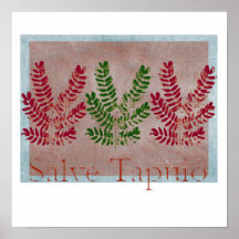 Salve Tapuio Leaf Poster