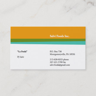 Salvi Foods Business Cards