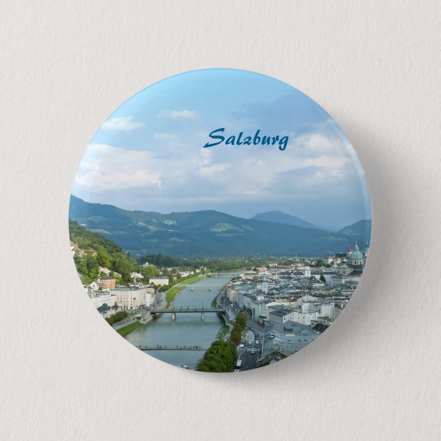 Salzburg 6 Cm Round Badge (Front)
