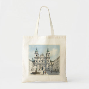 Salzburg Austria  Cathedral & Square Sketch Tote Bag