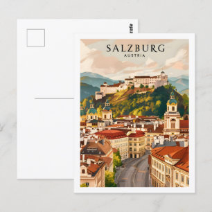 Salzburg Austria Famous Travel Place Postcard
