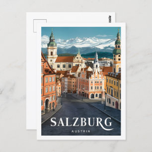 Salzburg Austria Famous Travel Place Postcard
