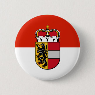 Salzburg, Austria flag 6 Cm Round Badge
