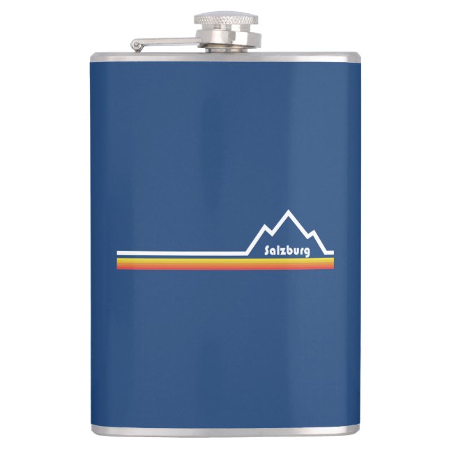 Salzburg, Austria Hip Flask (Front)