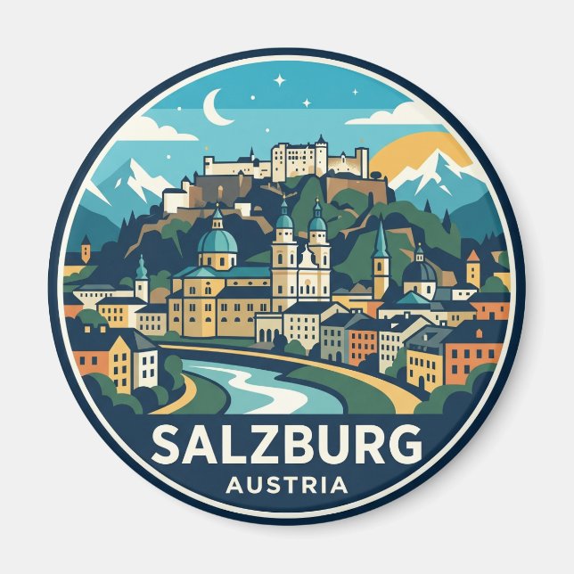 Salzburg Austria Magnet (Front)