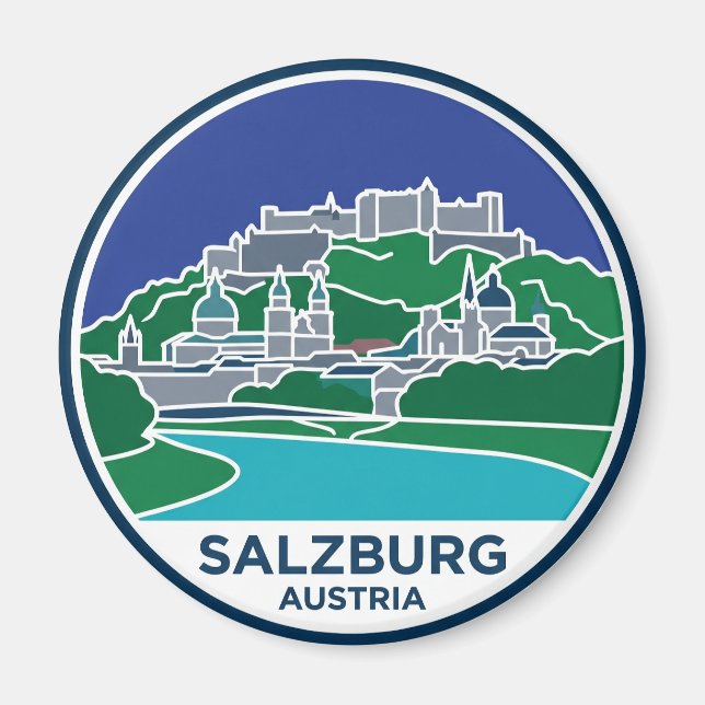 Salzburg Austria Magnet (Front)