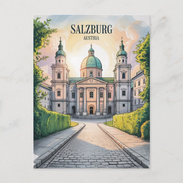 Salzburg Austria Postcard (Front)