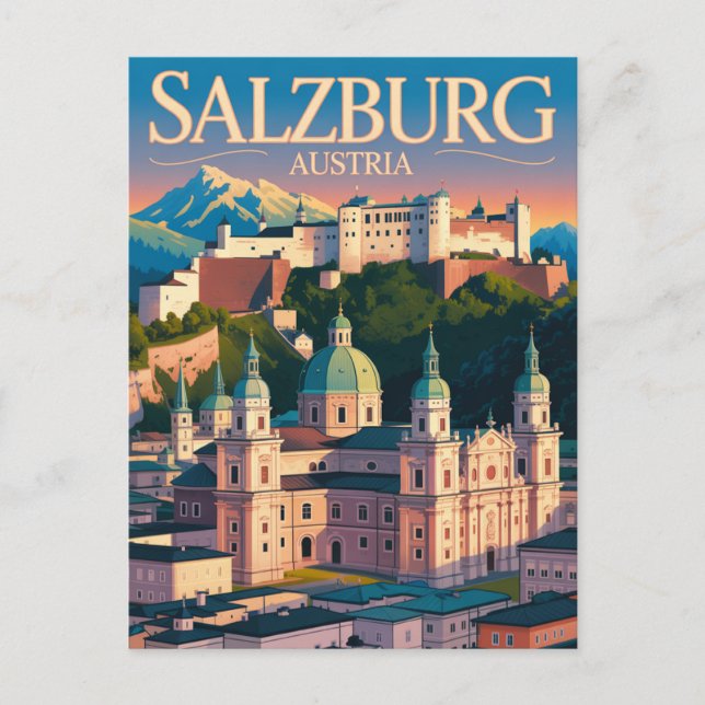 Salzburg Austria Postcard (Front)