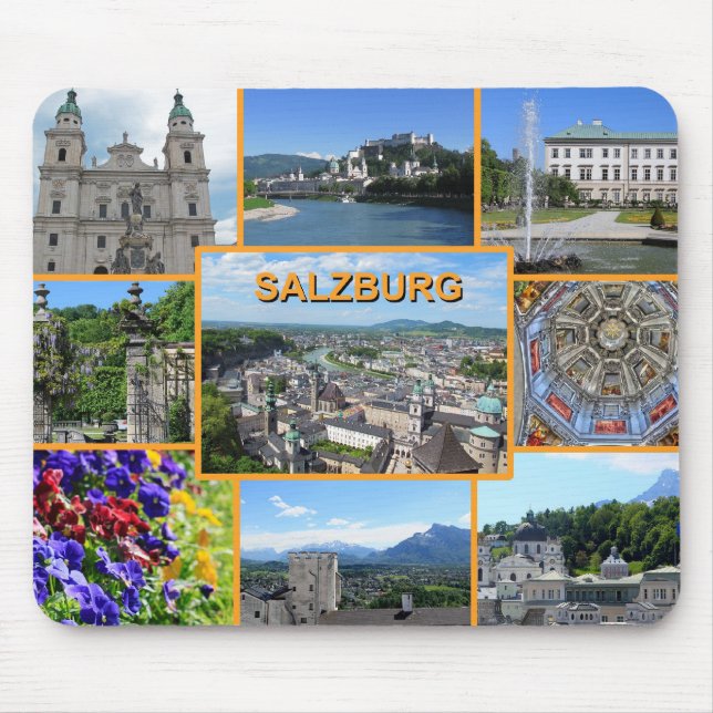 Salzburg Austria Sightseeing Places Vacation Mouse Pad (Front)