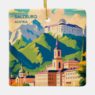 Salzburg Austria Travel Ceramic Ornament