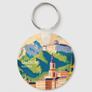 Salzburg Austria Travel Key Ring