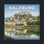 Salzburg Austria Travel Magnet<br><div class="desc">Salzburg, Austria, is a city of timeless beauty, nestled between the dramatic Alps and the Salzach River. Known as the birthplace of Wolfgang Amadeus Mozart, it exudes a rich musical heritage, celebrated through festivals and concerts year-round. The city’s historic centre, a UNESCO World Heritage Site, is a masterpiece of Baroque...</div>
