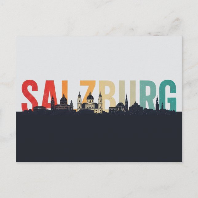 Salzburg Austria Travel Postcard (Front)