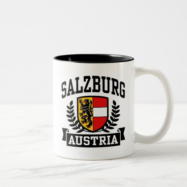 Salzburg Austria Two-Tone Coffee Mug (Right)