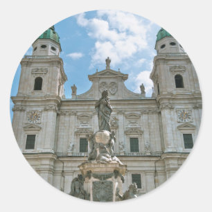 Salzburg Cathedral Classic Round Sticker