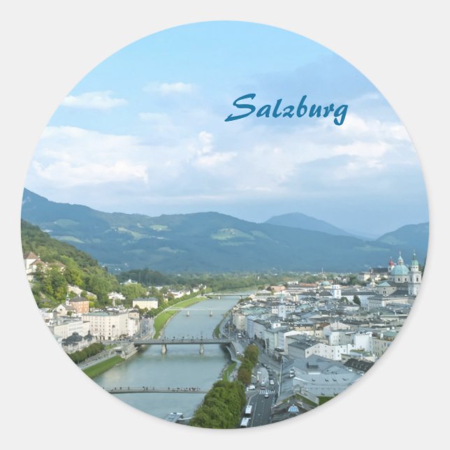 Salzburg Classic Round Sticker (Front)