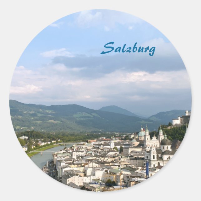 Salzburg Classic Round Sticker (Front)