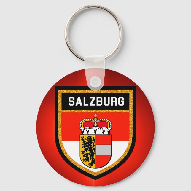 Salzburg Flag Key Ring (Front)