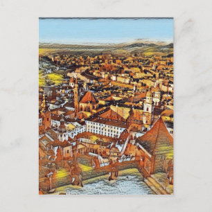 Salzburg In Art Postcard