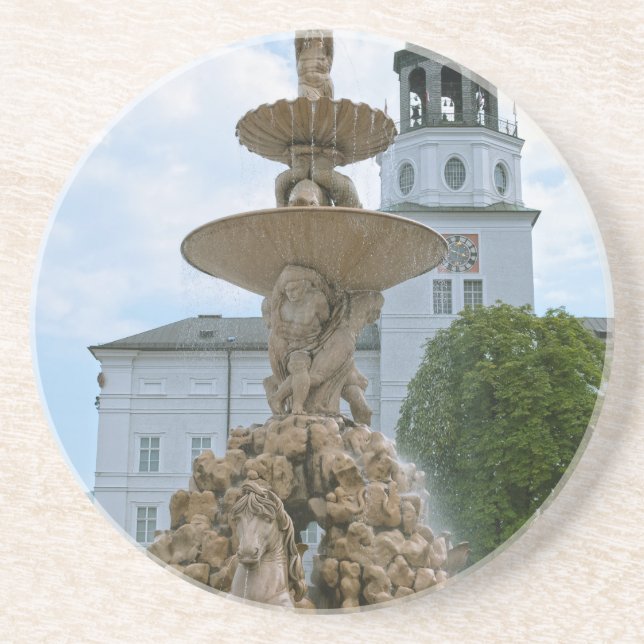 Salzburg Residence Fountain Coaster (Front)