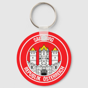 Salzburg Round Emblem Key Ring