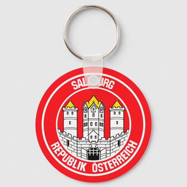 Salzburg Round Emblem Key Ring (Front)