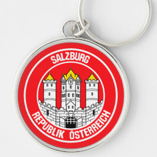 Salzburg Round Emblem Key Ring