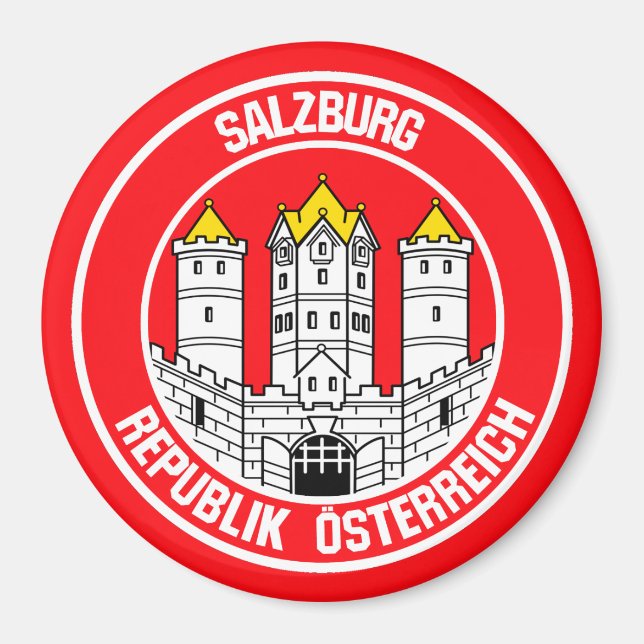 Salzburg Round Emblem Magnet (Front)