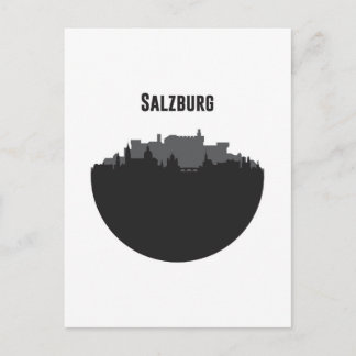 Salzburg Stadt Silhouette Postcard