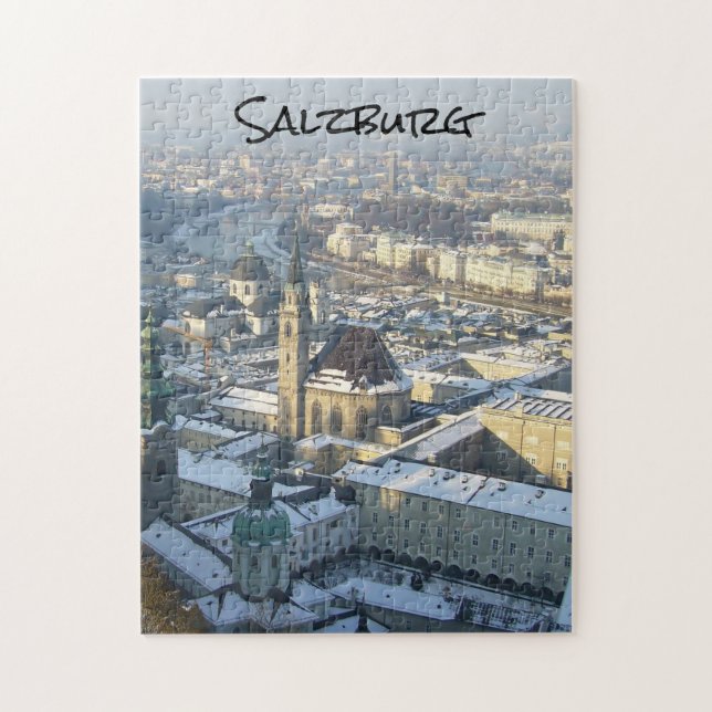salzburg winter snow jigsaw puzzle (Vertical)
